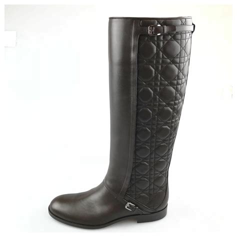 dior cannage riding boots|Dior leather ankle boots.